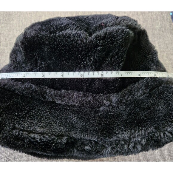 David & Young Black Faux Fur Bucket Hat main image 12